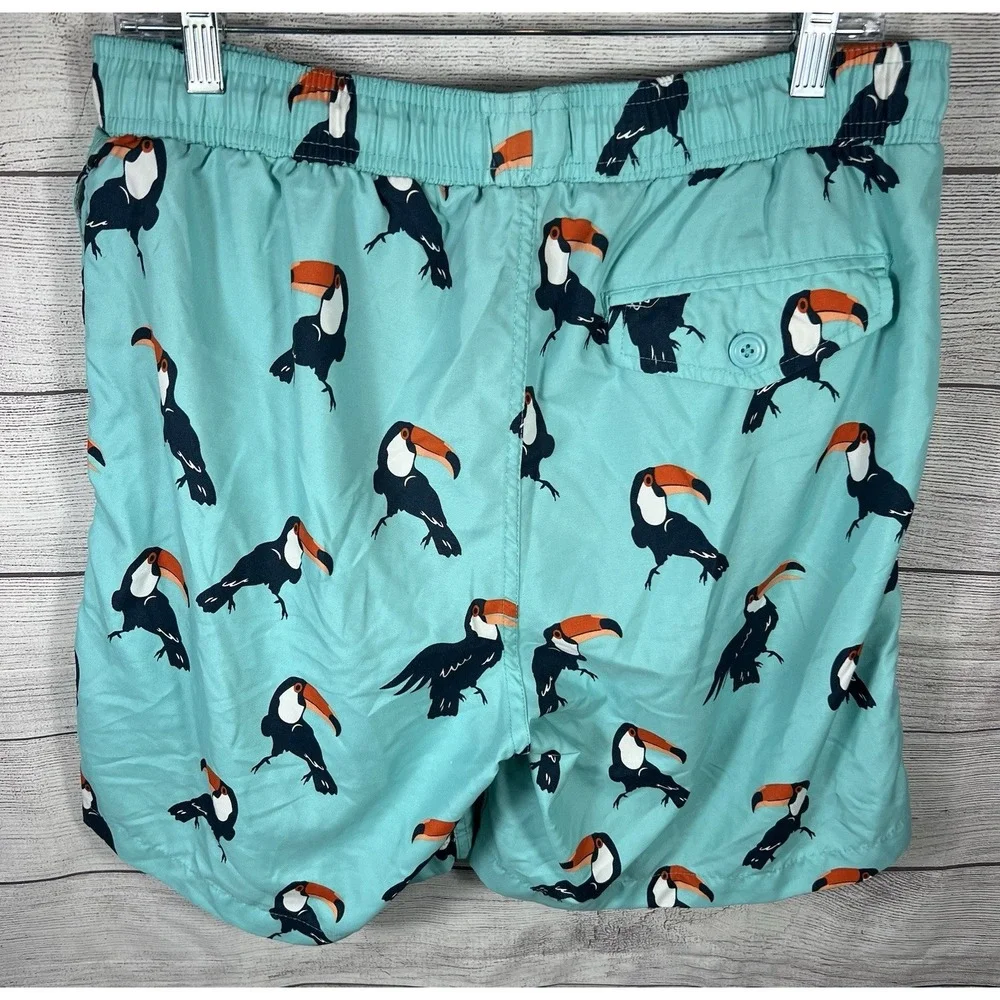 Old Navy Swim Trunks Shorts Bathing Suit with Toucans Size‎ Large